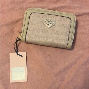 Juicy Couture Beige Wallet with Heart Emblem- NWT